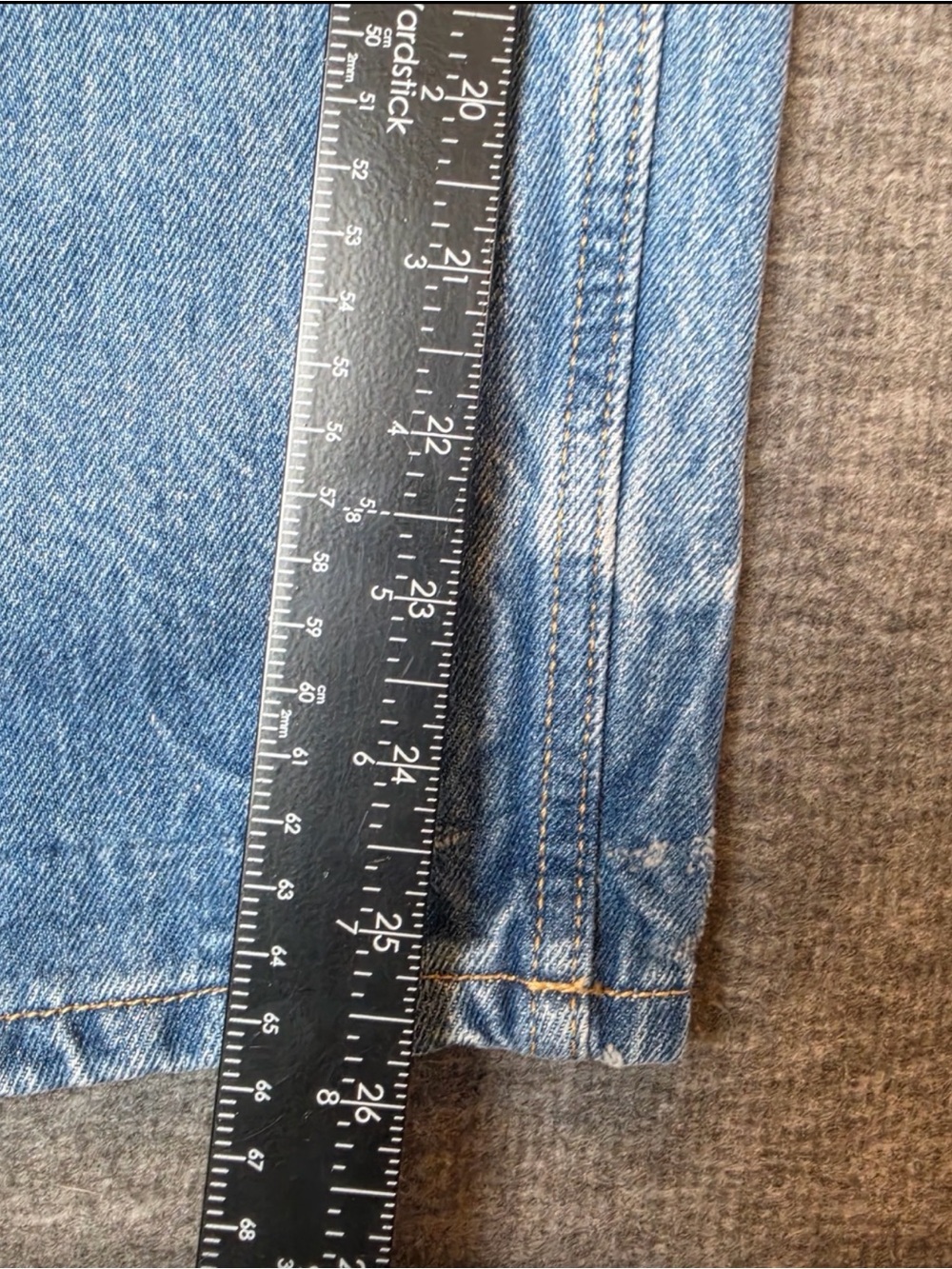 We The Free Good Luck Mid-Rise Barrel Jeans 28 Blue Denim Bohemian Hippie - Picture 8 of 15